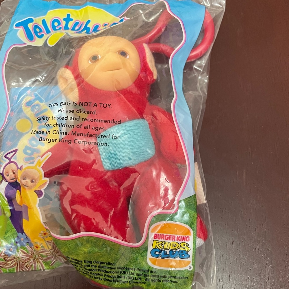 Teletubbies Red Plush Keychain Toy * Vintage 1999 - Picture 5 of 5